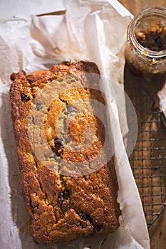 Mincemeat festive banana bread loaf