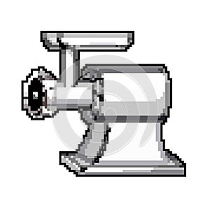 mincer meat grinder game pixel art vector illustration