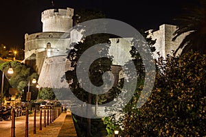 Minceta tower and city walls. Dubrovnik. Croatia