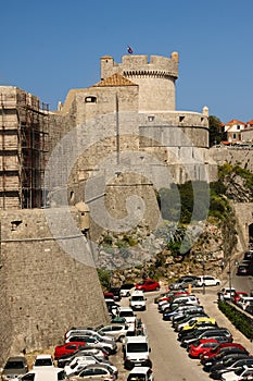 Minceta tower and city walls. Dubrovnik. Croatia