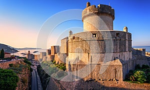 Minceta Tower and Dubrovnik City Walls, Croatia photo