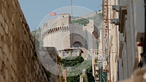 Minceta Tower And Dubrovnik Medieval Old Town City , Croatia