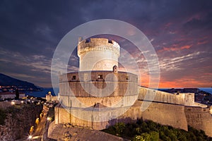 Minceta Tower - the highest point in the Dubrovnik defence system. Croatia