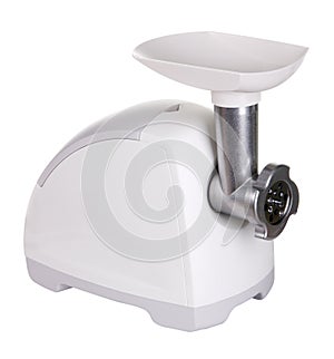 Mincing machine isolated on white background