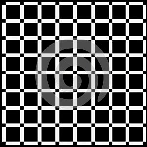 Mind-bending Illusion: 4x4 Grid Of Alternating Black And White Squares