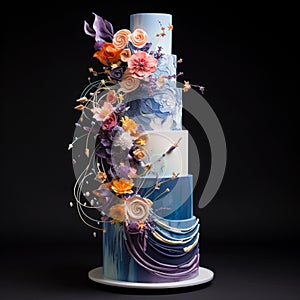 Mind-bending multi-tiered wedding cake that defies gravity