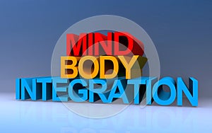 mind body integration on blue