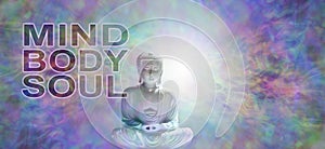 Mind Body Soul Buddha Banner