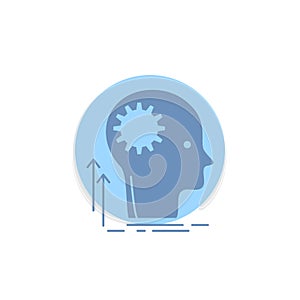 Mind, Creative, thinking, idea, brainstorming Glyph Icon