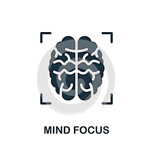 Mind Focus icon. Simple element from yoga collection. Creative Mind Focus icon for web design, templates, infographics