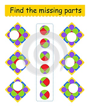 Mind game. Task for the development of logic for children.