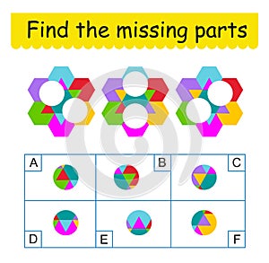 Mind game. Task for the development of logic for children.