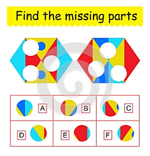 Mind game. Task for the development of logic for children.