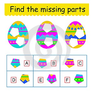 Mind game. Task for the development of logic for children.