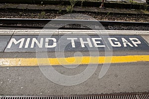 Mind the Gap Platform Sign