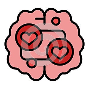 Mind like icon vector flat