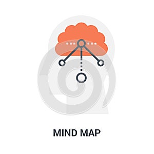 Mind map icon concept