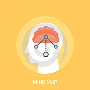 Mind map icon concept