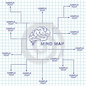 Mind map vector infographics