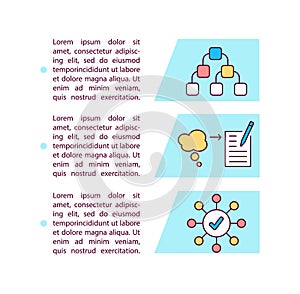 Mind mapping concept icon with text