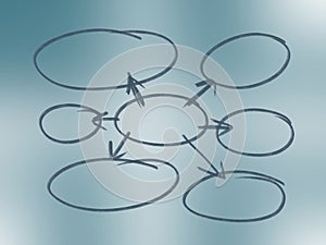 Mind mapping, data , connecting, link, web, presentation set.