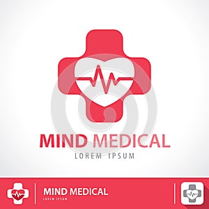 Mind medical symbol icon