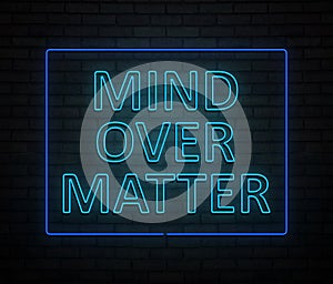 Mind over matter concept.