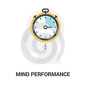 Mind performance icon concept