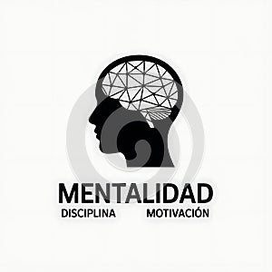 Mind Power Silhouette art Logo