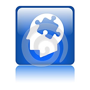 Mind puzzle piece head