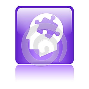 Mind puzzle piece head