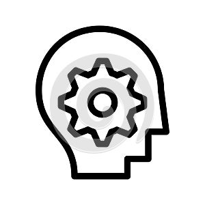 Mind setting line icon