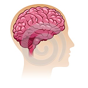 Mind silhouette icon