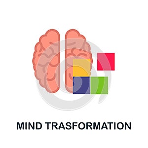 Mind Trasformation icon. Simple element from critical thinking collection. Creative Mind Trasformation icon for web design,