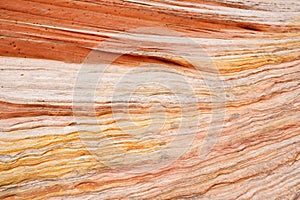 Mindblowing shapes and colors of moonlike sandstone formations in White Pocket, Arizona, USA