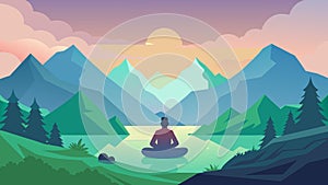 Mindful Mountain Embark on a virtual journey to a serene mountain setting where you can practice mindfulness and