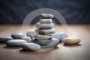 Mindfulness abstract concept of balance and order generative A