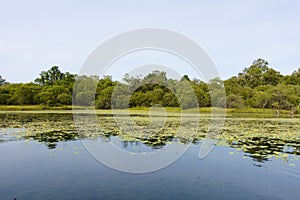 Mindfulness empty background and reflection at Loch Lomond