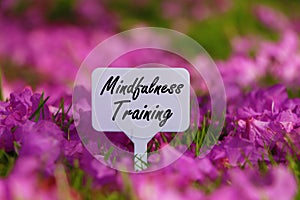 Mindfulness Training Signboard.