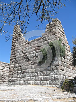 Mindos Gate of Bodrum - part of the fortress wall of the ancient city of Halicarnassos.Turkey