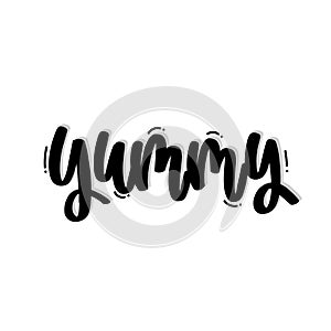 yummy vector lettering