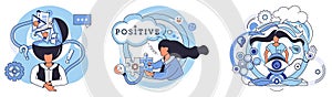 Visualizing Positive Mindset, Solution-Oriented Thinking, and Holistic Well-being photo