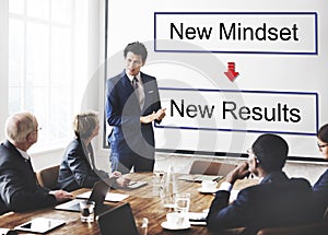 Mindset Opposite Positivity Negativity Thinking Concept