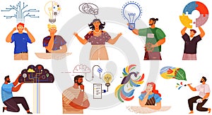 Mindset types set structural, analytical, logical and creative artistic personality predisposition