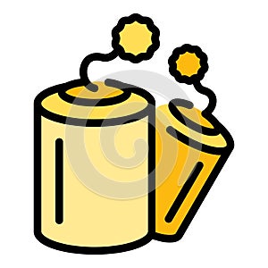 Mine dinamite icon vector flat