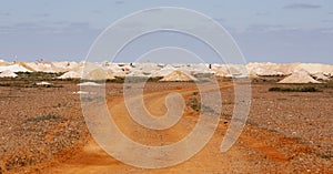 Mine dumps coober pedy Australia