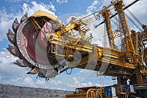 mine excavator for brown coal