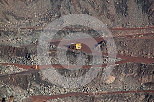 Mine of iron ore