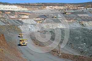 Mine of iron ore