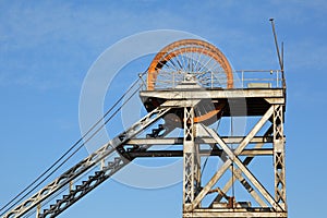 Mine shaft headgear photo